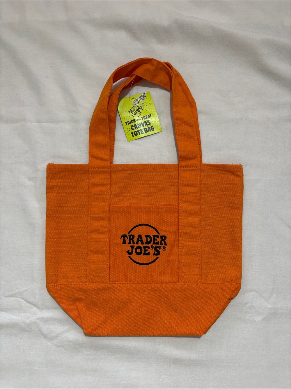 Trader Joe’s Orange Mini Tote, NWT